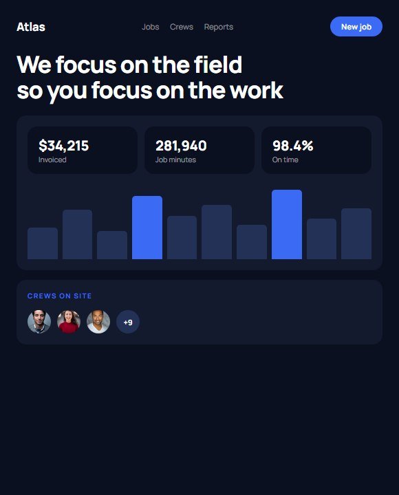 Atlas website concept