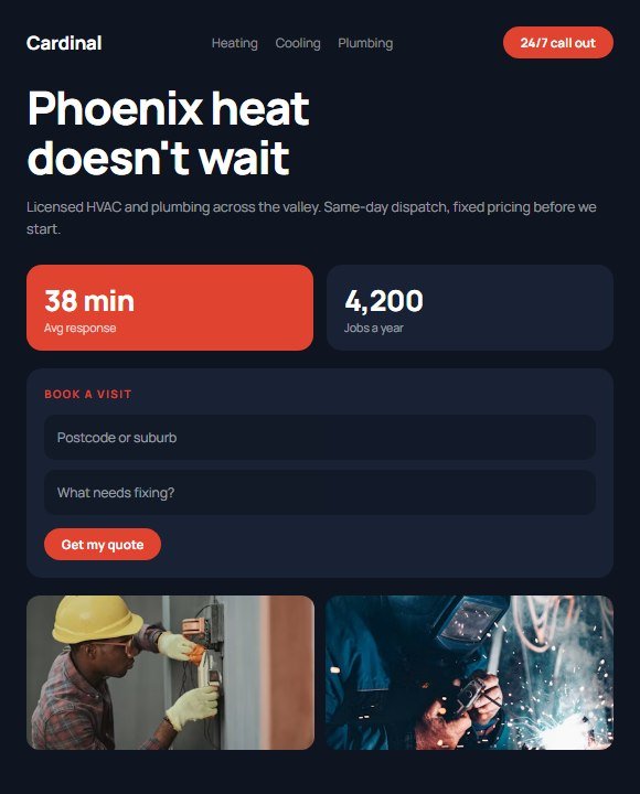 Cardinal website concept